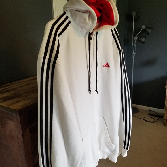 Men's Authentic Adidas Tre-Fold logo Zip Jacket - Picture 3 of 4